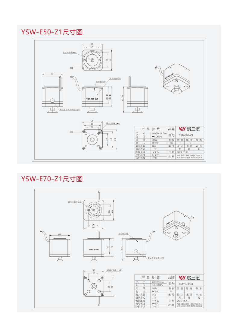 电动真空吸盘选型手册